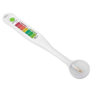 Oumefar Food Salinity Tester Liquid Analysis Detector LED Lights Salinometer ABS Measure Meter Electronic Concetion for Indoor for Home for Outdoor