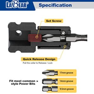 LaBear -1PCS 3/8" impact to 1/4"Hex Adapter, Quick Change Bit Holder, Drill Adapters, for Impact Air and Electric Wrench Socket Adapter,