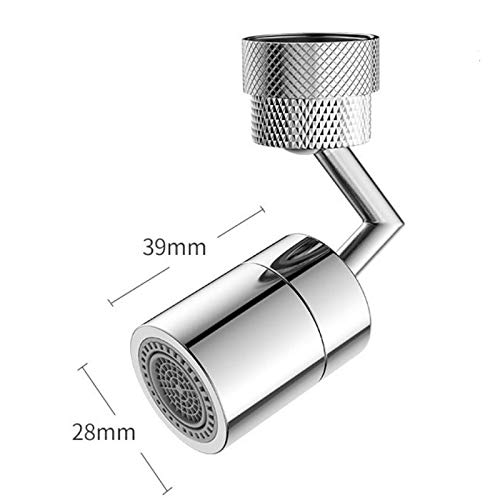 Universal Splash Filter Faucet,720° Rotatable Faucet Sprayer Head, Anti-Splash,Oxygen-Enriched Foam, 4-Layer Net Filter, Leakproof Design with Double O-Ring,Faucet Head for Kitchen and Bathroom (1PC)