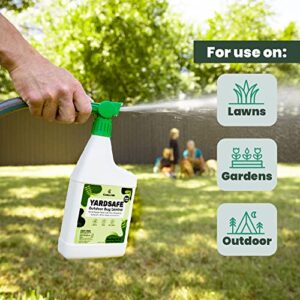 Outdoor YardSafe | Kills & Repels Mosquitoes, Ticks, Fleas, Mites & More with Natural Essential Oils | Family & Pet-Safe | Eco-Friendly | 2 Quarts (64 Oz.)