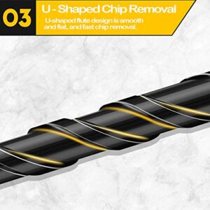 【Urgrade】Mgtgbao 10pc 5MM Masonry Drill Bits, 3/16” Concrete Drill Bit Set for Tile,Brick, Plastic and Wood,Tungsten Carbide Tip Best for Wall Mirror and Ceramic Tile.