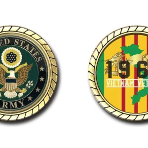US Army Vietnam Veteran 1968 Challenge Coin - Officially Licensed