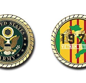 US Army Vietnam Veteran 1972 Challenge Coin - Officially Licensed