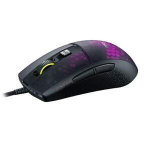 ROCCAT Burst Pro PC Gaming Mouse, Optical Switches, Super Lightweight Ergonomic Wired Computer Mouse, RGB Lighting, Titan Scroll Wheel, Honeycomb Shell, Claw Grip, Owl-Eye Sensor, 16K DPI, Black