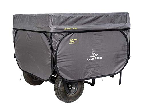 Cover Geny Outdoor Generator Running Cover Tent, Portable Heavy Duty All-Weather Protection Generator Shelter for Most 4500Watt-13000Watt Generators (32 x 32 x 21inch, Grey)