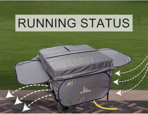 Cover Geny Outdoor Generator Running Cover Tent, Portable Heavy Duty All-Weather Protection Generator Shelter for Most 4500Watt-13000Watt Generators (32 x 32 x 21inch, Grey)