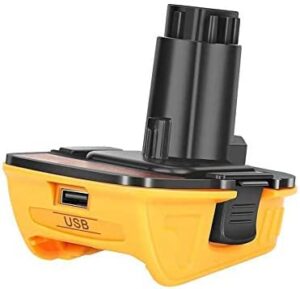 dca1820 with usb adapter compatible with dewalt 18v tools