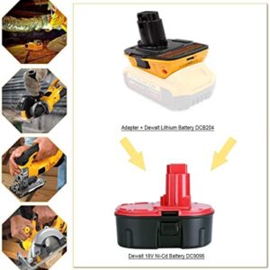 DCA1820 with USB Adapter Compatible with Dewalt 18V Tools