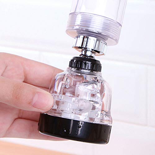 MNTT Filter Faucet Extender Sprayer Nozzle,360 Rotate Swivel Bathroom Aerator 3 Mode Purify Splashproof Sink Tap Head Water Saver(Faucet Filter)