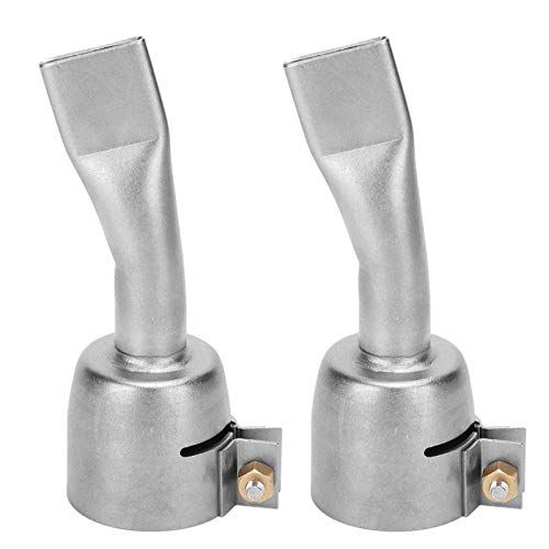 Hot Air Gun Nozzle,2Pcs Hot Air Gun Welding Nozzle Stainless Steel for PVC Plastic Sheet Soldering Accessories