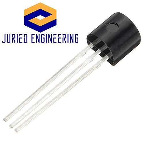 Juried Engineering LM335Z/NOPB LM335Z LM335 ±2°C Analog Output Temperature Sensor with 10mV/K Gain in Hermetic Package TO-92 (Pack of 5)