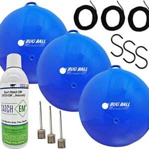 Deer Fly Ball 3 Pack Deluxe Kit Complete- Odorless Eco-Friendly Biting Fly and Insect Killer with NO Pesticides or Electricity Needed, Kid and Pet Safe…