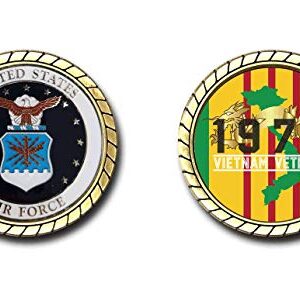 US Air Force Vietnam Veteran 1970 Challenge Coin - Officially Licensed