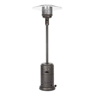 fire sense 46,000 btu gray stainless steel commercial patio heater