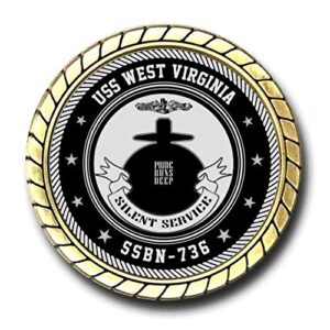 USS West Virginia SSBN-736 US Navy Submarine Challenge Coin - Officially Licensed