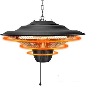 qsczz 1500w electric heater patio balcony ceiling hanging infrared halogen heaters,two power settings