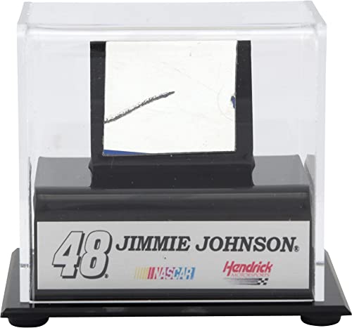 Jimmie Johnson Display Case With Race-Used Sheet Metal - NASCAR Unsigned Race-Used Items