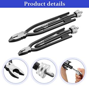 2 Pieces Safety Wire Pliers, 9 Inch 6 Inch Wire Twisting Tool Lock Wire Pliers and 32 Feet 0.5 mm Wire for Aircraft Auto Industry