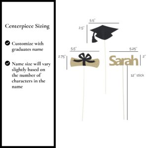 Graduation Table Centerpieces 2024, Graduation Party Table Decorations, Class of 2024 Centerpiece Sticks, 3 per Pack by ZeeBestCelebrations