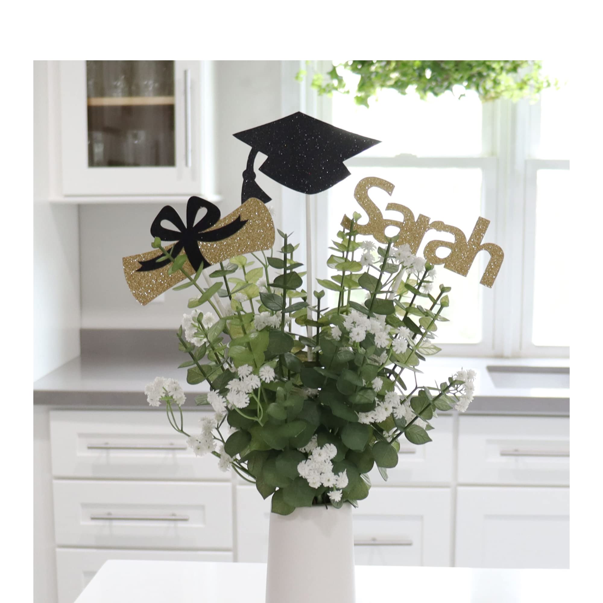 Graduation Table Centerpieces 2024, Graduation Party Table Decorations, Class of 2024 Centerpiece Sticks, 3 per Pack by ZeeBestCelebrations