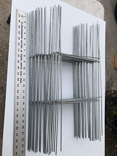 Durable Yard Signs Stake Pack of 100 Metal Stake Double H-Frame 10 inch x 24 inch x 9 Gauge Galvanized Wire Stake Signs Holder, fit 4mm or 5mm Corrugated SignsF