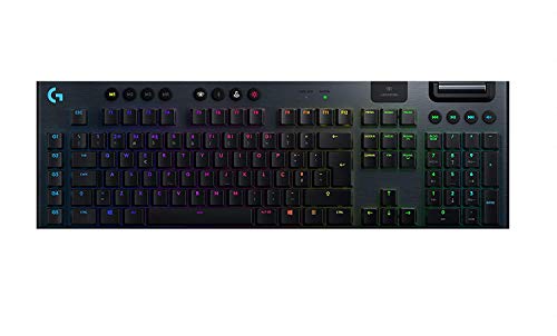 Logitech G915 Wireless Mechanical Gaming Keyboard -Tactile, Black (Renewed)