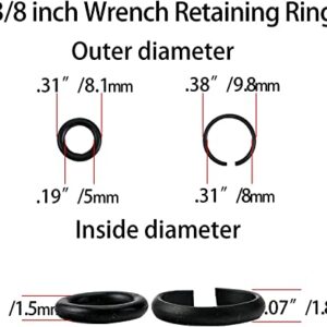 3/8''Impact Wrench Socket Retainer Retaining Ring Used On The Drive Head Of 3/8" Electric Wrench And Pneumatic Wrench To Fix,Some machines are not suitable for