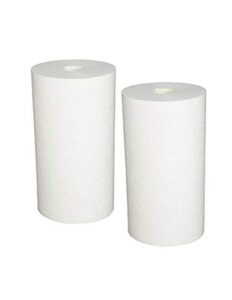 cfs – 2 pack heavy duty spun polypropylene water filter cartridges compatible with rs16-ss2-s06, bf6, bf7, bf9c, bf35, bf36, bf36c models – whole house replacement filter cartridge – 1 micron – white