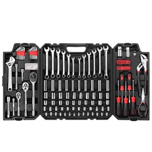 eastvolt 248 pieces mechanics tool set, general purpose mixed sockets and wrenches, hand tool set auto repair tool kit with storage case (evht24801)
