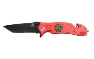 hattricks goodimpression firefighter personalized tactical folding pocket knife for firemen and firewomen