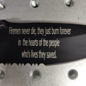Hattricks Goodimpression Firefighter Personalized Tactical Folding Pocket Knife for Firemen and Firewomen