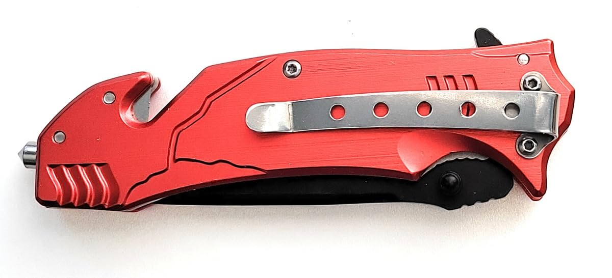 Hattricks Goodimpression Firefighter Personalized Tactical Folding Pocket Knife for Firemen and Firewomen