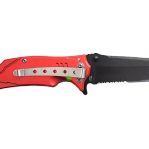 Hattricks Goodimpression Firefighter Personalized Tactical Folding Pocket Knife for Firemen and Firewomen