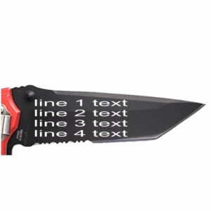 Hattricks Goodimpression Firefighter Personalized Tactical Folding Pocket Knife for Firemen and Firewomen