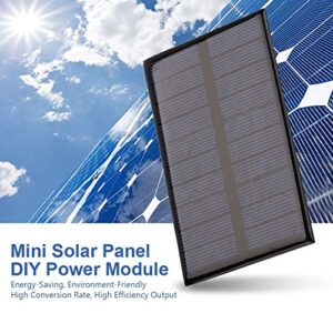 Fielect 5V 1.2W Mini Small Solar Panel Module Solar Cell Panel DIY Battery Charger Kit for Light Toys Charger 110x69mm