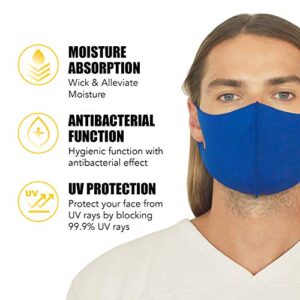LAPCOS Reusable Face Mask (5 Pack, Variety) Washable & Brethable Protective Cloth Mask for Adults - Lightweight Face Covering for Daily Wear, Comfortable Fit for Men, Women and Teens