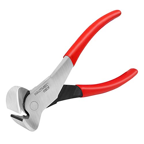 HAUTMEC End Cutting Pliers 7 Inch Nail Puller Pliers End Cutting Nippers for cutting or pulling nails and wires HT0158-CP