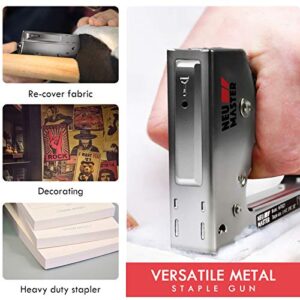 Staple Gun NEU MASTER, Light Duty Stapler Kit Come with 1600 pcs 5/16,3/8 inch JT21 Staple Strip, All Steel Tacker for General Repairs, Crafts, Upholstery, Decorating