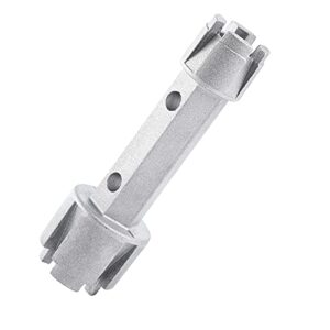 wmaztool tub drain remover wrench - use to install and remove most bath and shower drains and closet spuds square plastic toilet seat nuts