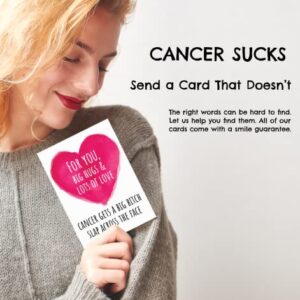 PRESS & POUR Funny Cancer Card, Cancer Encouragment Card, Cancer Get Well Card, Bitch Slap Cancer, Fuck Cancer Card