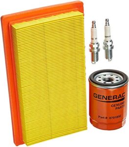 ugp maintenance kit 6485 with universal generator parts replacement air filter for generac 0j8478s fits most 16 to 26 kw air cooled generators.