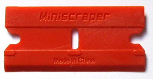 MiniScraper Double Edged Plastic Razor Blades 100 Pack MS 106 and MS 206