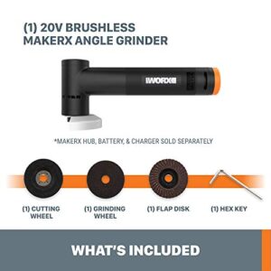 Worx MAKERX WX741L.9 20V Angle Grinder (Tool Only)