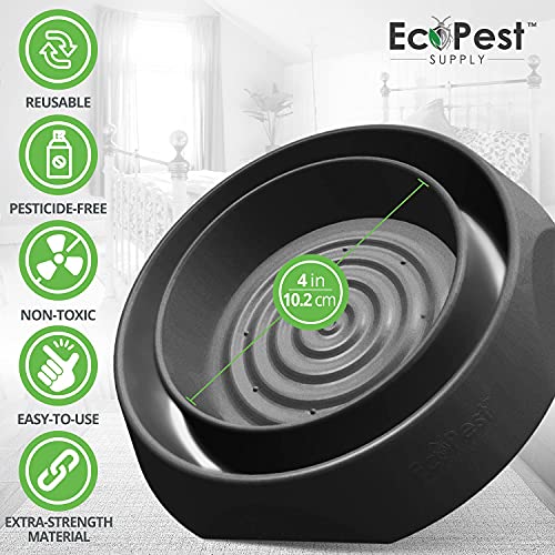 Bed Bug Interceptors - Combo Pack (Black) | Bed Bug Blocker (Pro) and Bed Bug Blocker (XL) Interceptor Traps - Packs of 4 | Monitor, Detector, and Trap for Bed Bugs