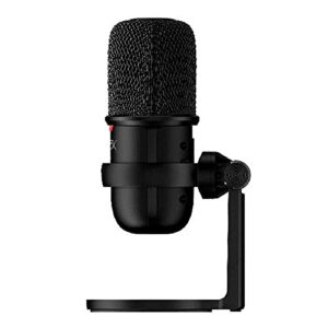 HyperX SoloCast – USB Condenser Gaming Microphone, for PC, PS4, PS5 and Mac, Tap-to-Mute Sensor, Cardioid Polar Pattern, great for Streaming, Podcasts, Twitch, YouTube, Discord,Black