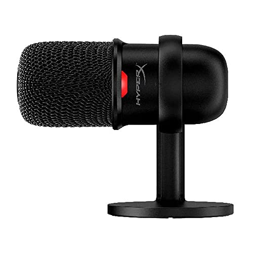 HyperX SoloCast – USB Condenser Gaming Microphone, for PC, PS4, PS5 and Mac, Tap-to-Mute Sensor, Cardioid Polar Pattern, great for Streaming, Podcasts, Twitch, YouTube, Discord,Black