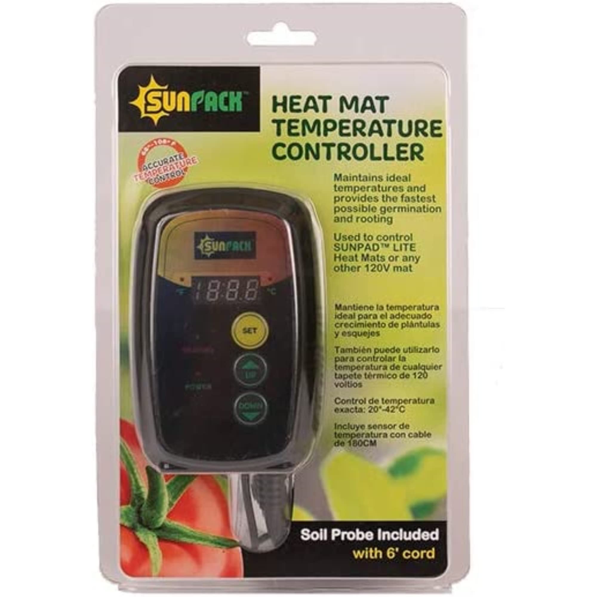 SunPack Heat Mat Thermostat with Digital Temperature Controller