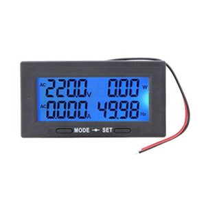 intelligent digital lcd display ac voltage current tester meter 0-500v frequency power factor multimeter energy panel ammeter voltmeter multifunction battery monitor(ac200a separated type)