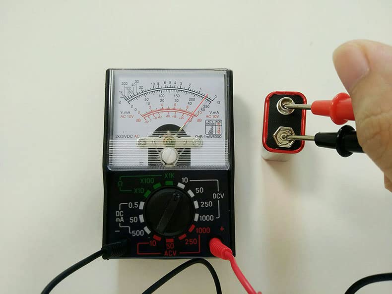 Fielect MF110A Digital Multimeter with DC AC Voltmeter and Ohm Volt Amp Tester and Diode Voltage Tester Meter with Test Probe