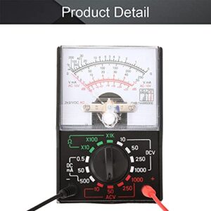 Fielect MF110A Digital Multimeter with DC AC Voltmeter and Ohm Volt Amp Tester and Diode Voltage Tester Meter with Test Probe